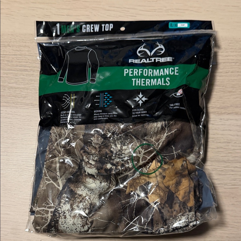 Realtree Camouflage Performance Thermals